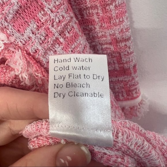 Misook Pink Textured Blazer - Picture 4 of 7